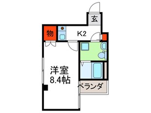 カサビエント大手前の物件間取画像